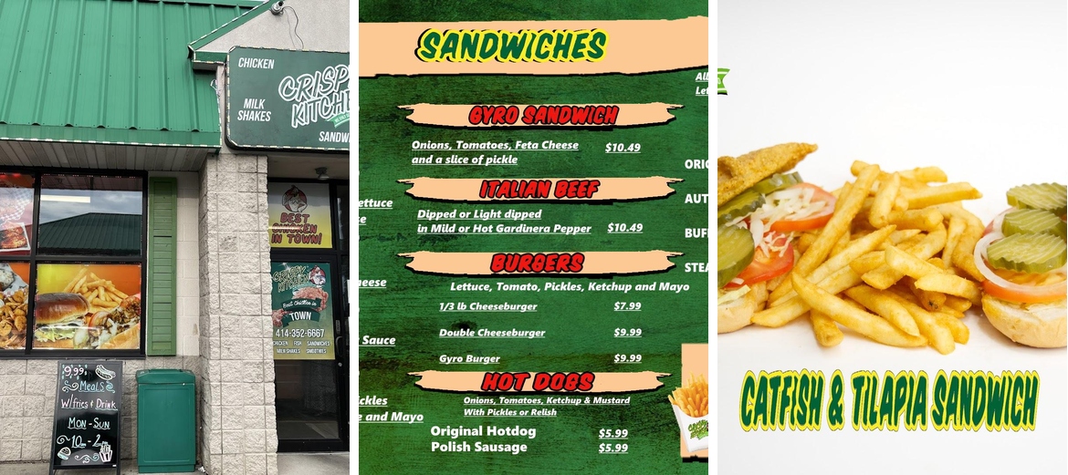 Crispy Kitchen Menu
